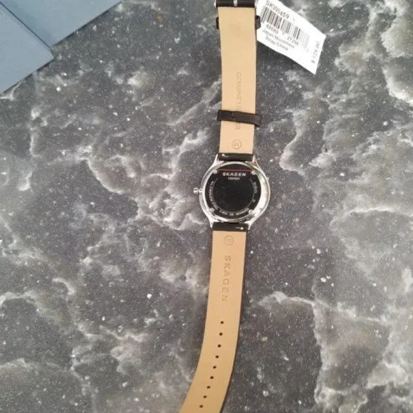 Skagen Grenen Black Leather Watch - Picture 4 of 6